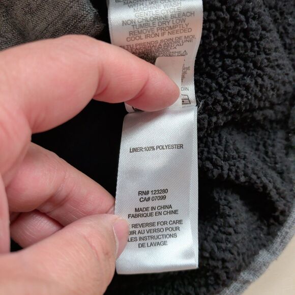 Travis Mathew Shacket Shirt Mens Small Gray Sherpa Lined Pockets Outdoor Casual - Picture 5 of 11